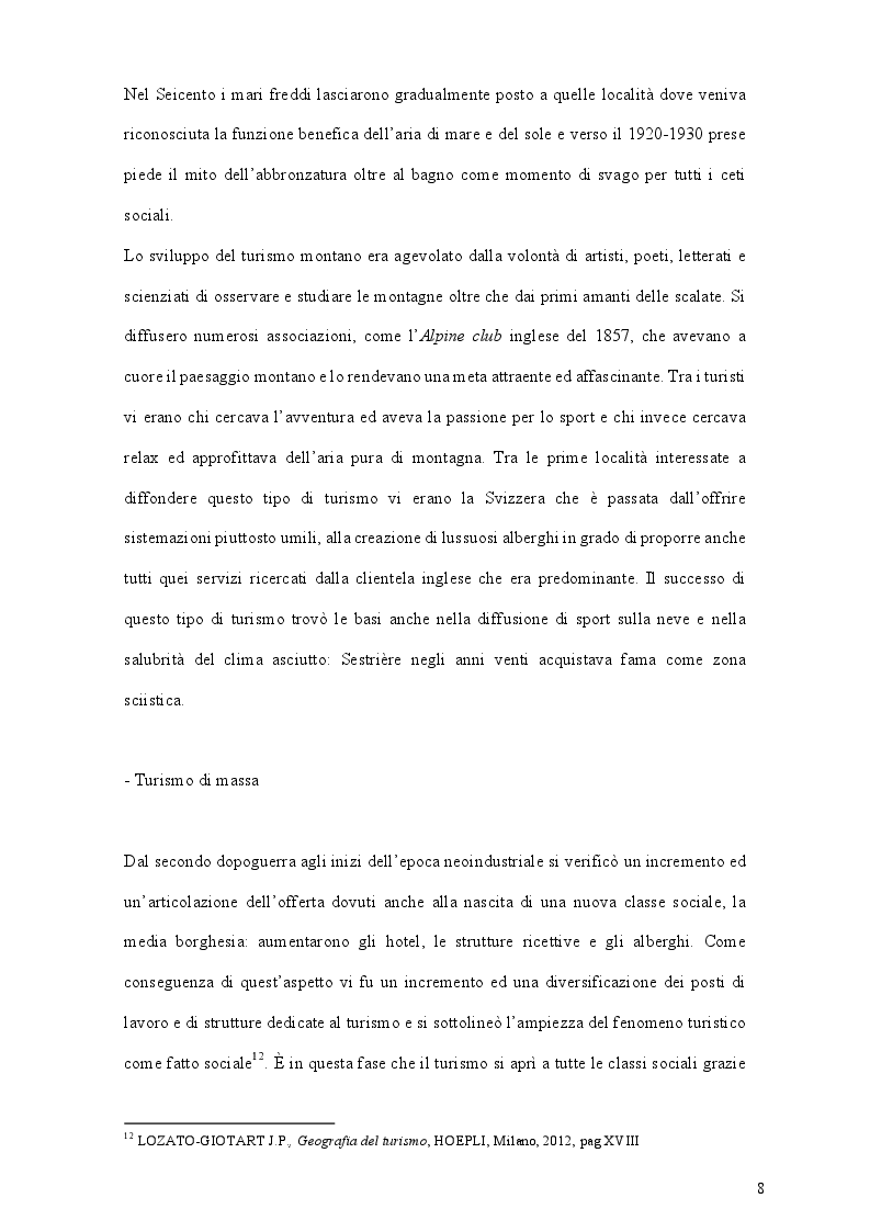 Estratto dalla tesi: Espansione ed originalità del turismo crocieristico: le nuove realtà dei resorts galleggianti