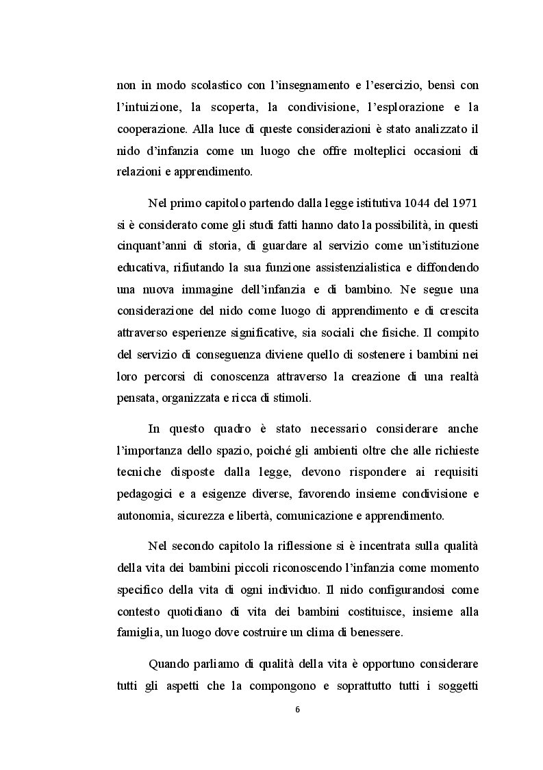 Anteprima della tesi: Il nido d'infanzia: un luogo educativo tra apprendimento e relazione, Pagina 3