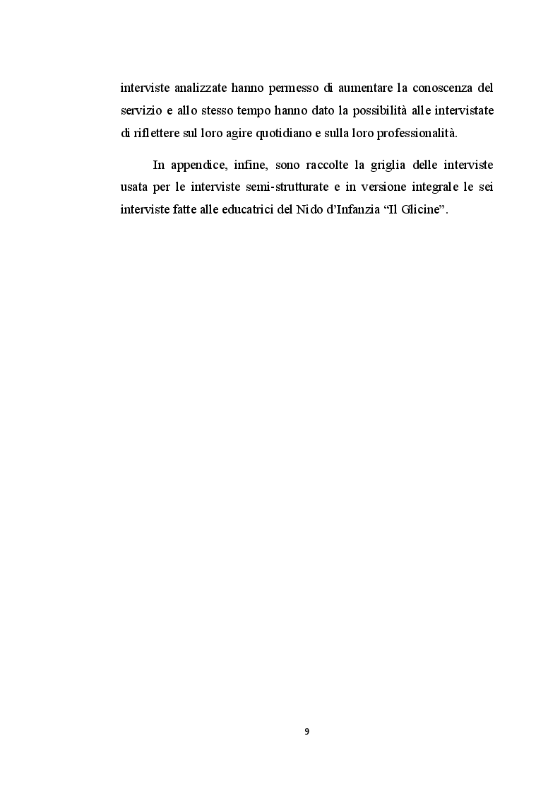 Anteprima della tesi: Il nido d'infanzia: un luogo educativo tra apprendimento e relazione, Pagina 6