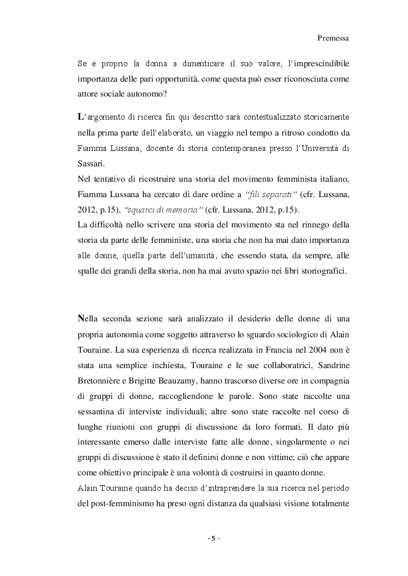 Anteprima della tesi: Giovani donne partenopee fra tradizione ed innovazione, Pagina 3