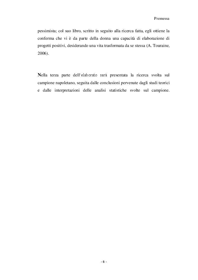 Anteprima della tesi: Giovani donne partenopee fra tradizione ed innovazione, Pagina 4
