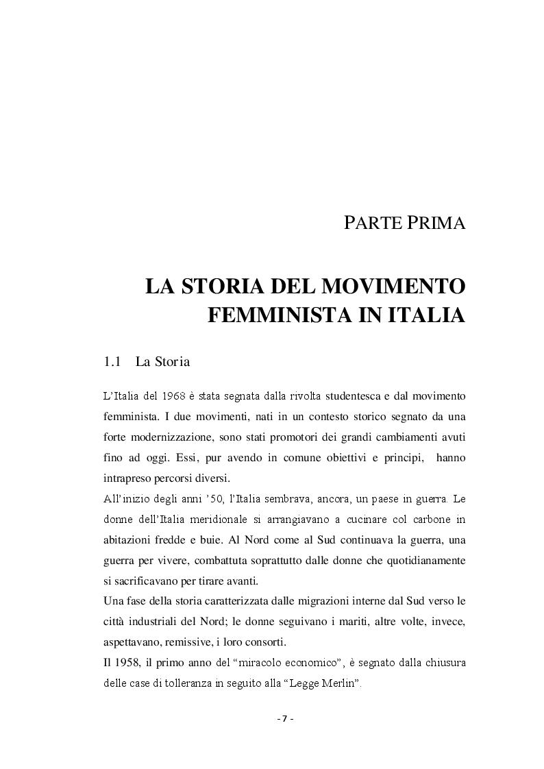 Anteprima della tesi: Giovani donne partenopee fra tradizione ed innovazione, Pagina 5