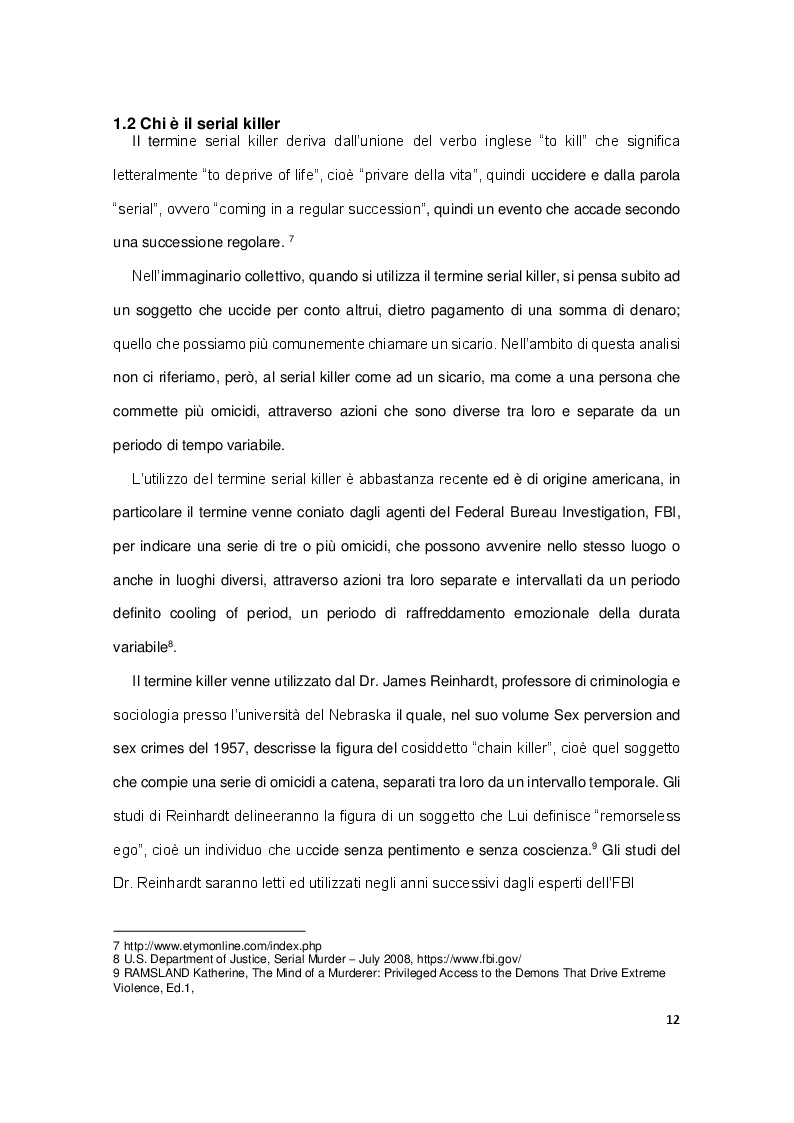 Anteprima della tesi: Analisi dell'omicidio seriale, Pagina 4
