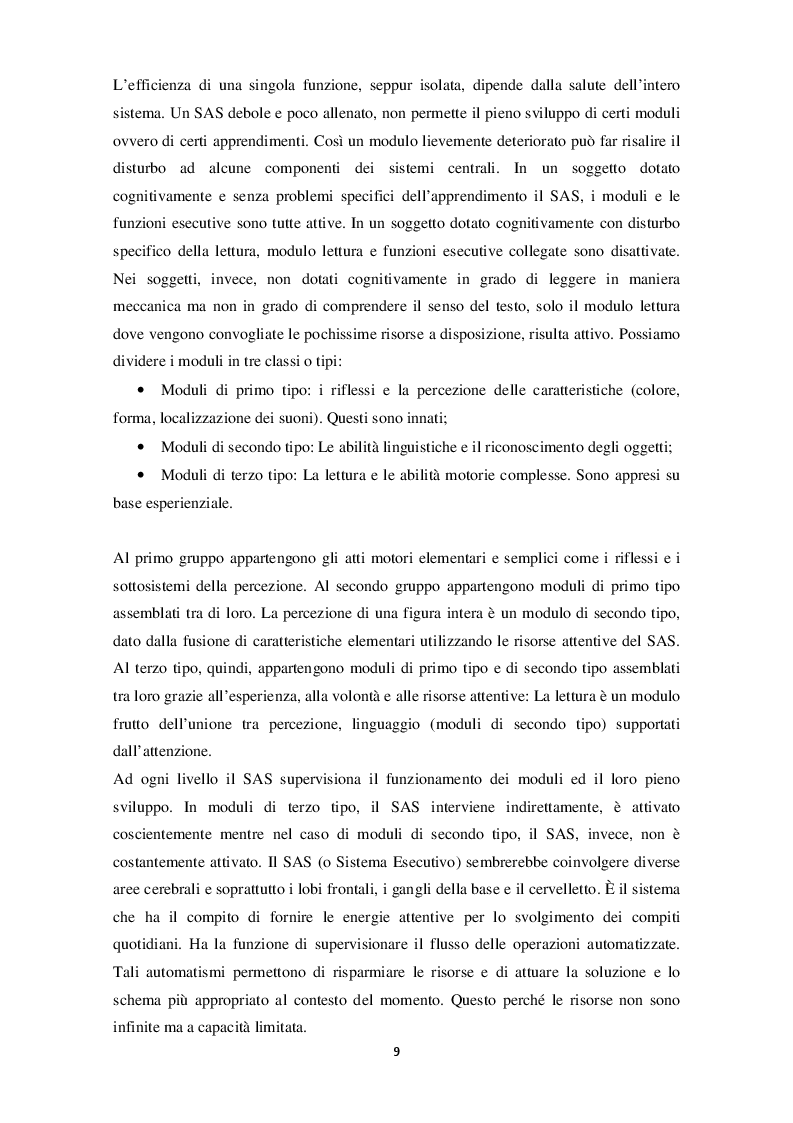 Estratto dalla tesi: Dislessia: difficoltà, risorse e strategie per l'apprendimento