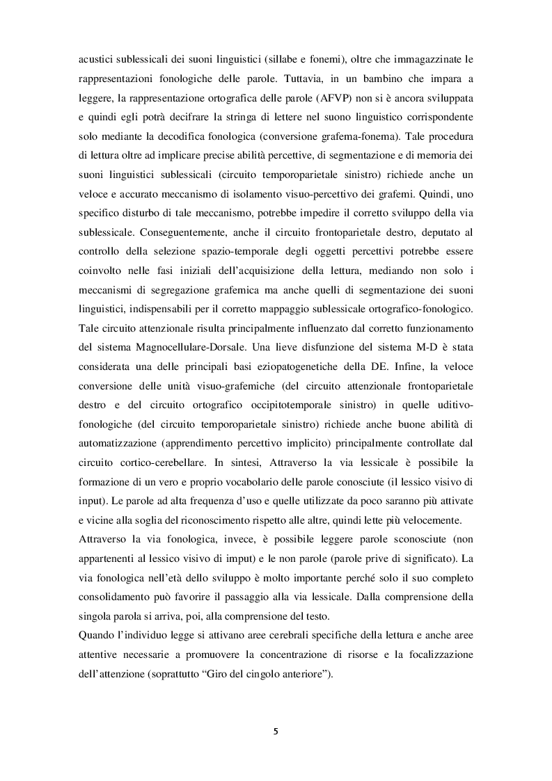 Anteprima della tesi: Dislessia: difficoltà, risorse e strategie per l'apprendimento, Pagina 6