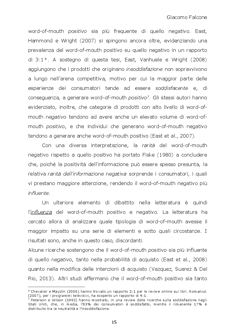 Estratto dalla tesi: Word-of-Mouth ed Attrattività Organizzativa: valenze del messaggio, employer brand e autostima del ricevente