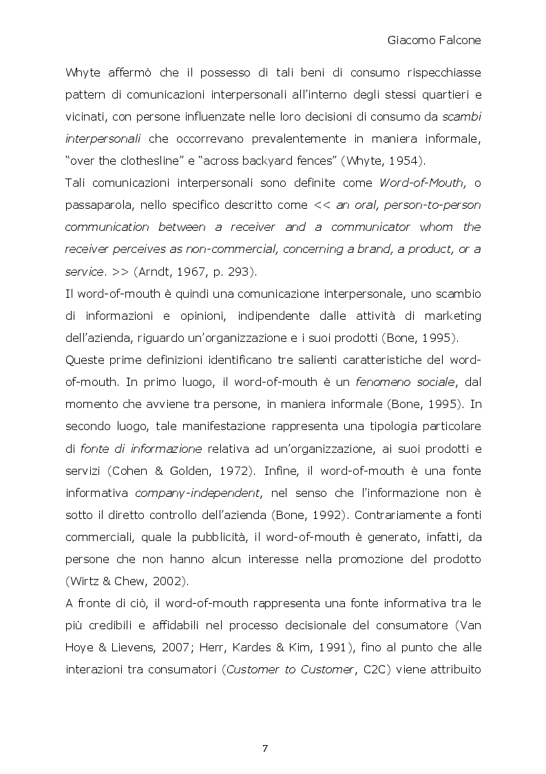 Anteprima della tesi: Word-of-Mouth ed Attrattività Organizzativa: valenze del messaggio, employer brand e autostima del ricevente, Pagina 6