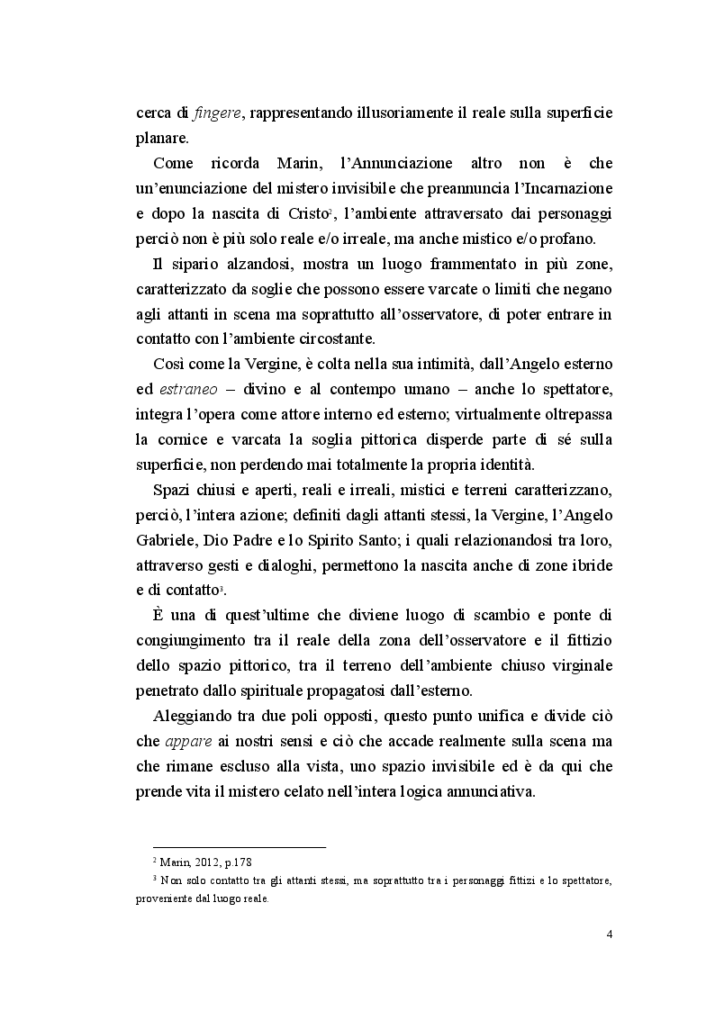 Anteprima della tesi: Annunciazione: lo spazio invisibile, Pagina 3