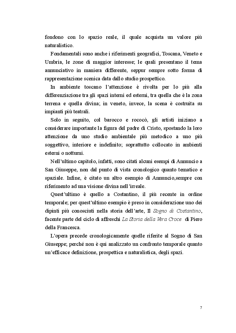 Anteprima della tesi: Annunciazione: lo spazio invisibile, Pagina 6