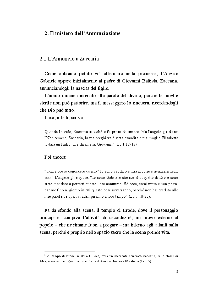 Anteprima della tesi: Annunciazione: lo spazio invisibile, Pagina 7