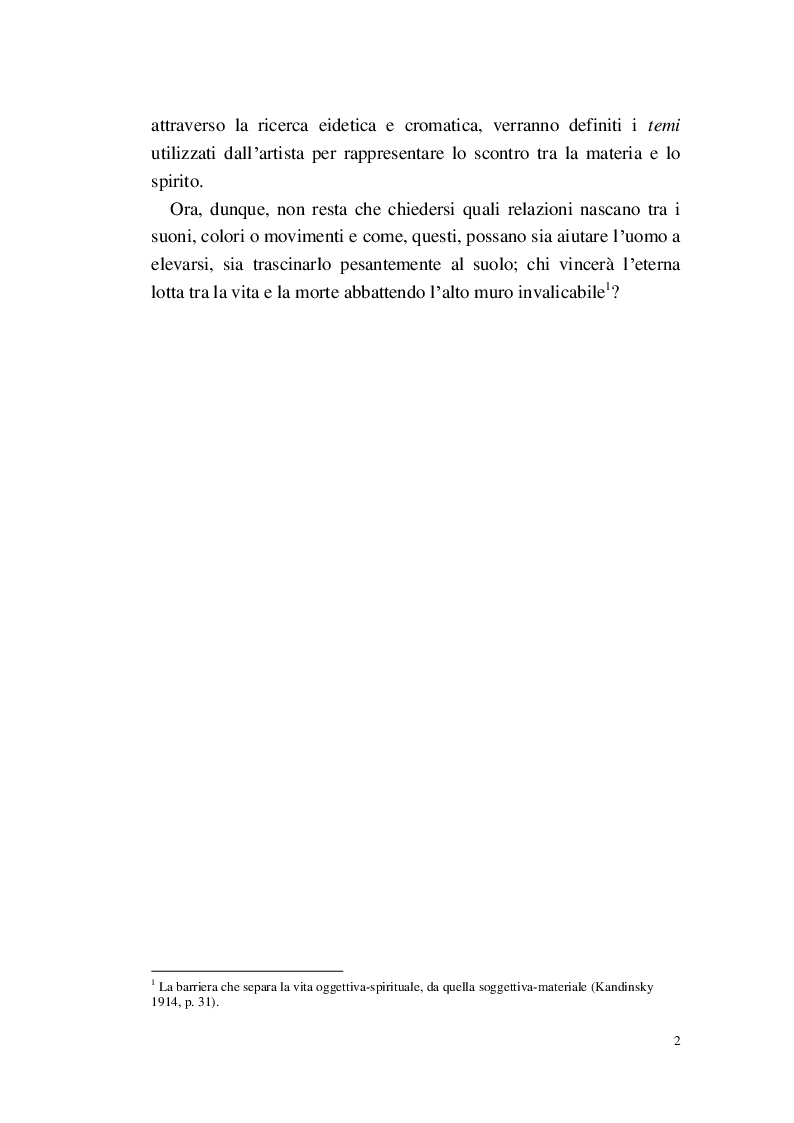 Anteprima della tesi: Lo Spirituale del Suono giallo, Pagina 3