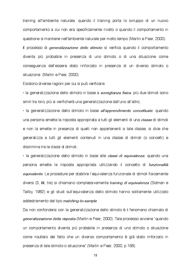 Estratto dalla tesi: Sport: una passione che si può apprendere. Panoramiche delle tecnologie educative ABA negli sport di squadra, individuali e nei ''para sport''