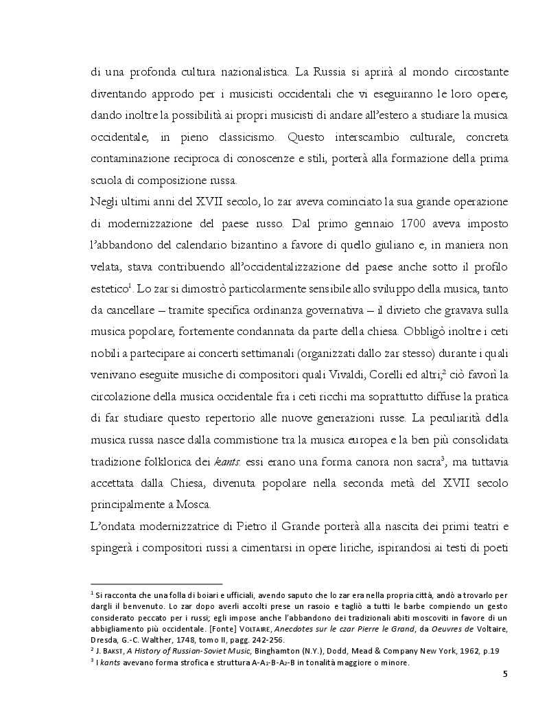Anteprima della tesi: Dalla Composizione all'Interpretazione: La Terza Sonata per Pianoforte op. 46 di Dmitri Kabalevskij, Pagina 6