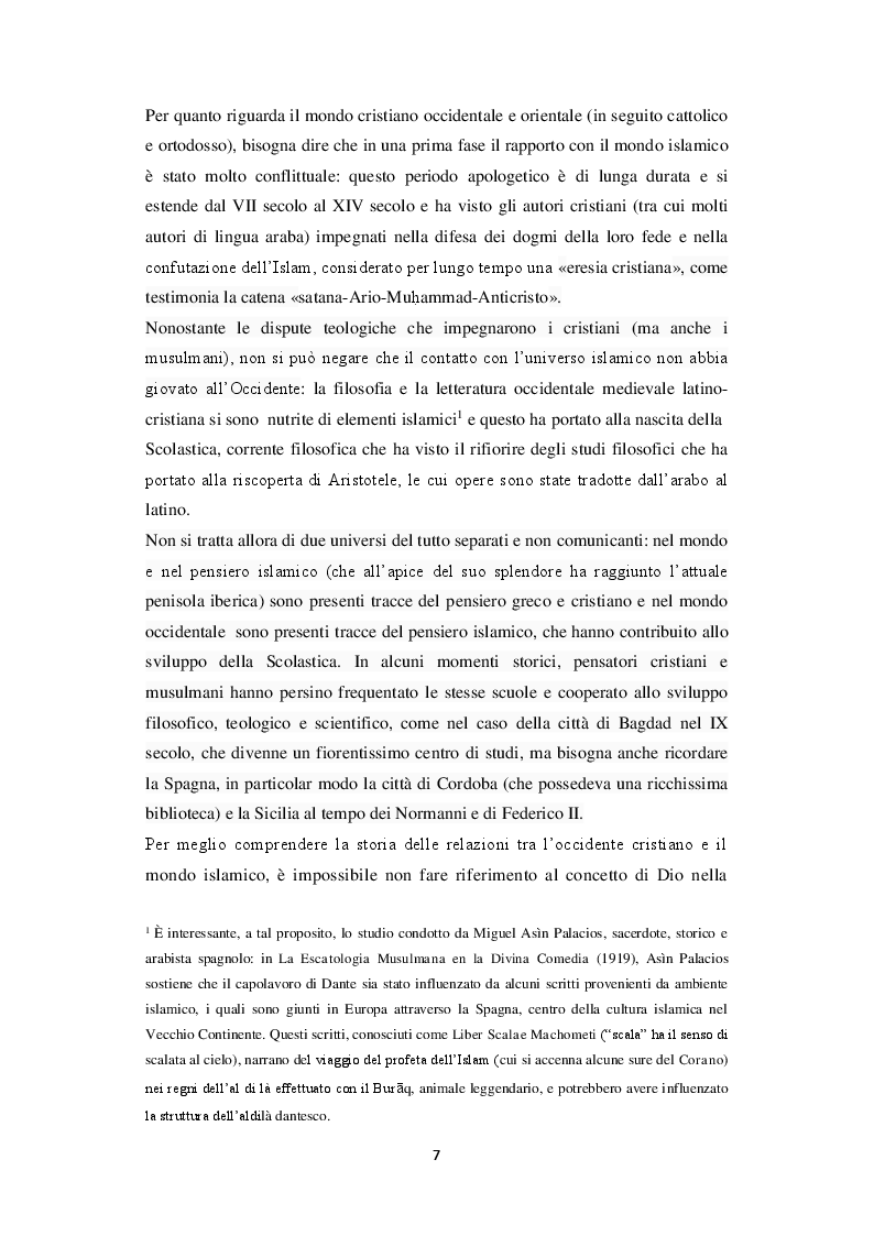 Anteprima della tesi: Unicità di Dio e Trinità nel pensiero islamico e cristiano: un dialogo possibile?, Pagina 4