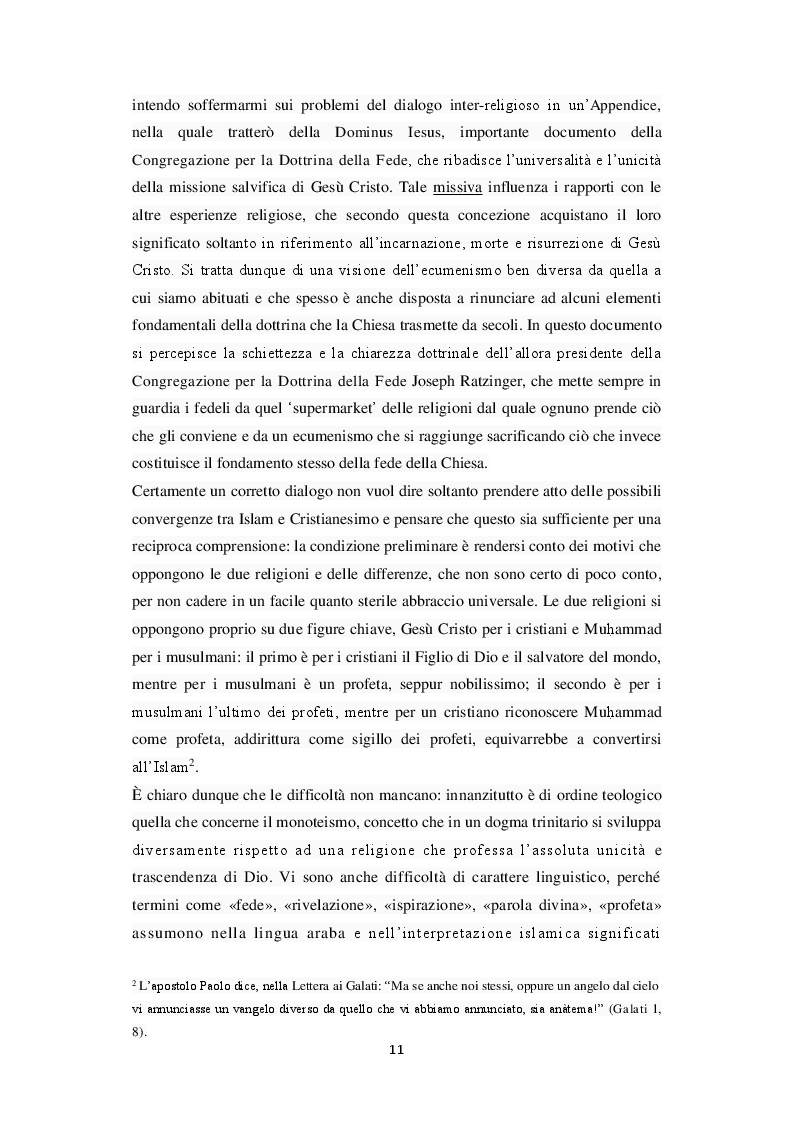 Anteprima della tesi: Unicità di Dio e Trinità nel pensiero islamico e cristiano: un dialogo possibile?, Pagina 8
