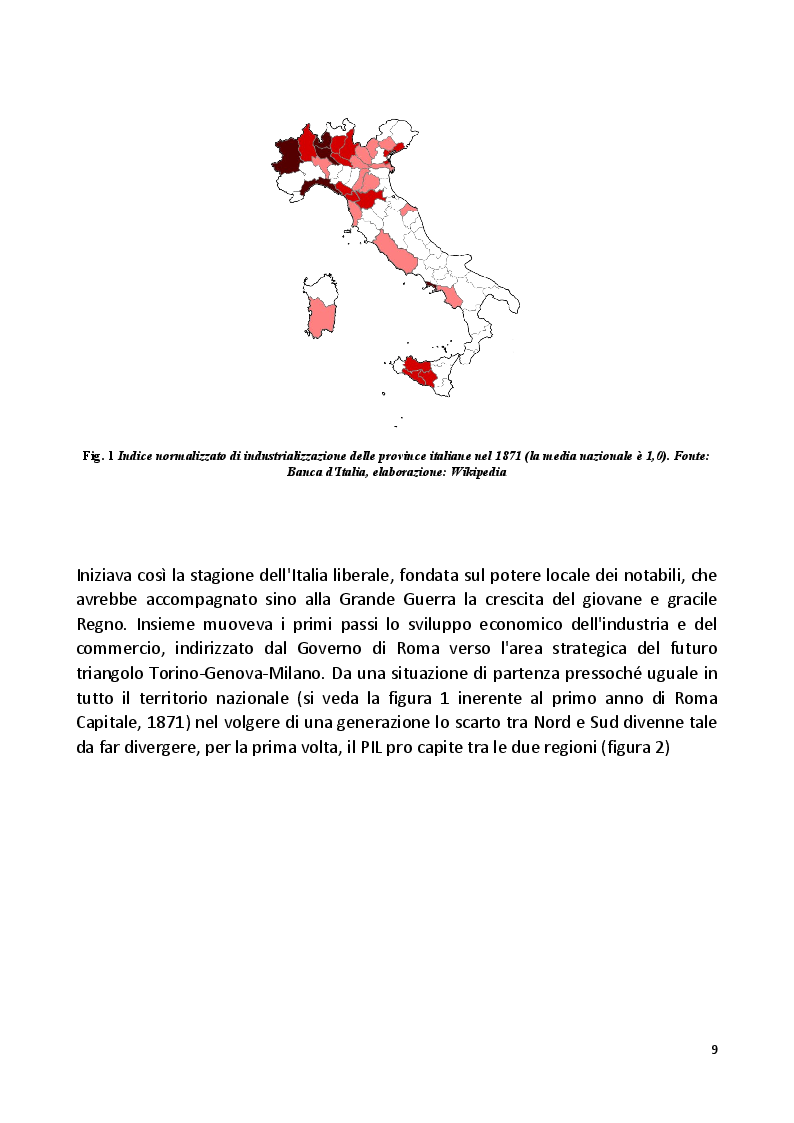 Anteprima della tesi: Il Grande Dimenticato. Il Mezzogiorno dalla fine dell'intervento straordinario alla Grande Recessione, Pagina 6