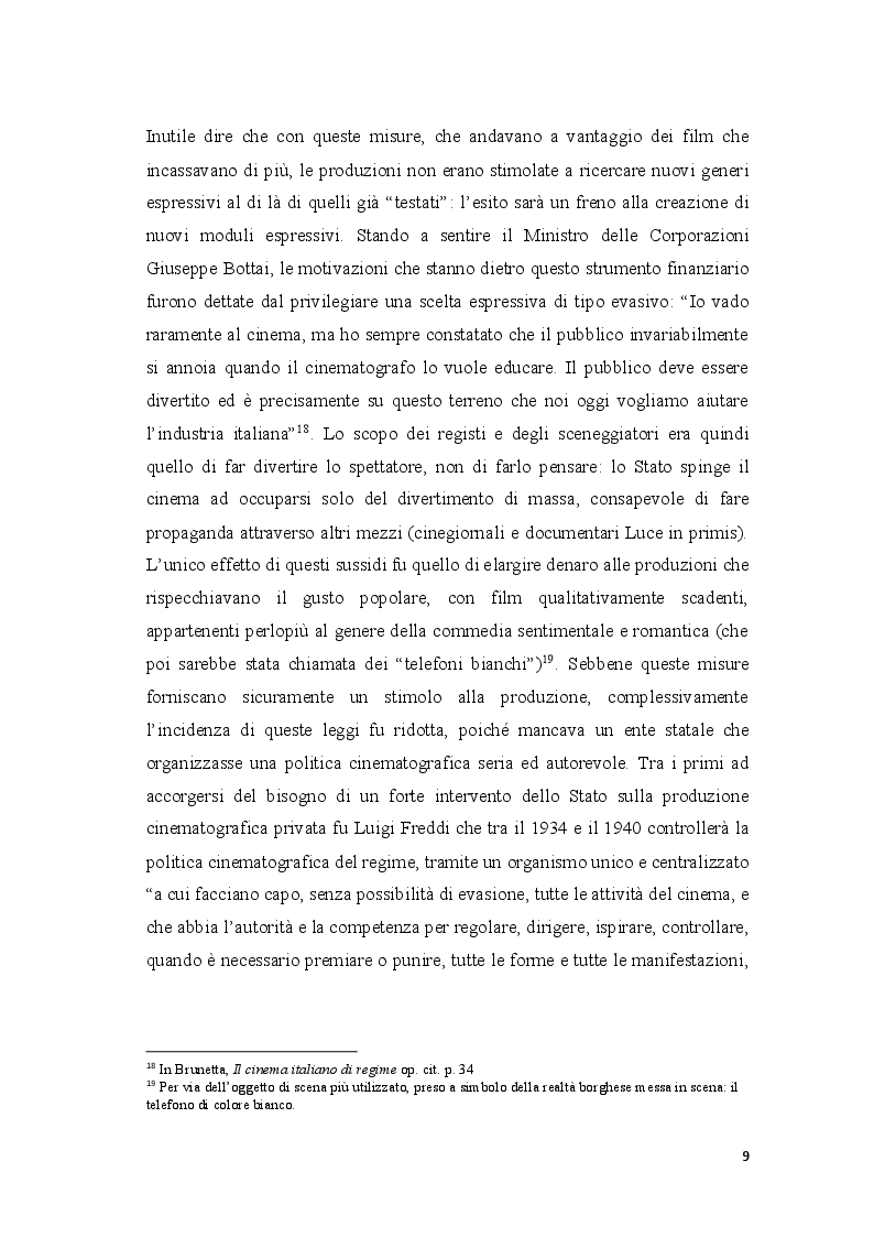 Estratto dalla tesi: Cinema e propaganda nel Ventennio fascista