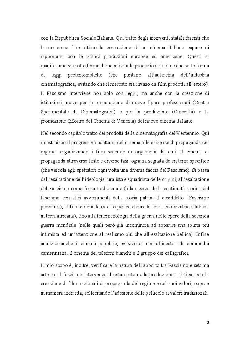 Anteprima della tesi: Cinema e propaganda nel Ventennio fascista, Pagina 3