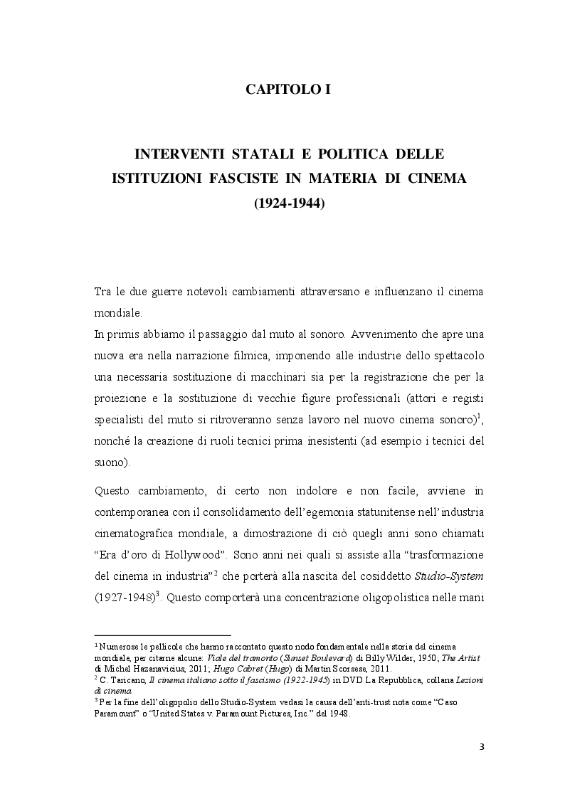 Anteprima della tesi: Cinema e propaganda nel Ventennio fascista, Pagina 4