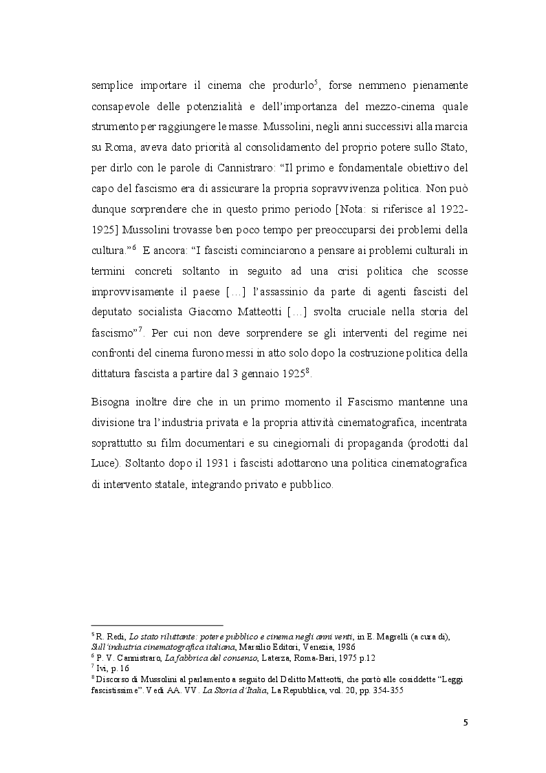 Anteprima della tesi: Cinema e propaganda nel Ventennio fascista, Pagina 6