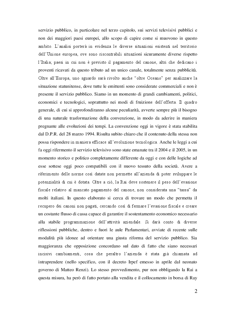 Anteprima della tesi: Rai, dal regio decreto alla rivoluzione del sistema televisivo, Pagina 3