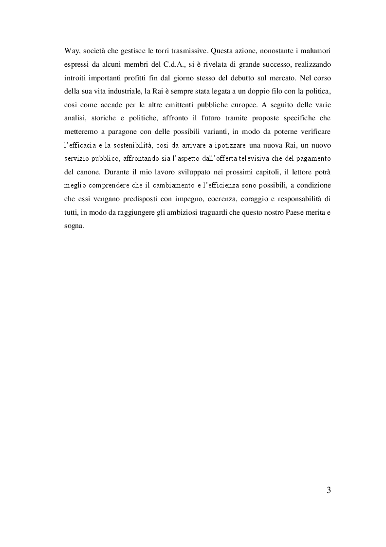 Anteprima della tesi: Rai, dal regio decreto alla rivoluzione del sistema televisivo, Pagina 4