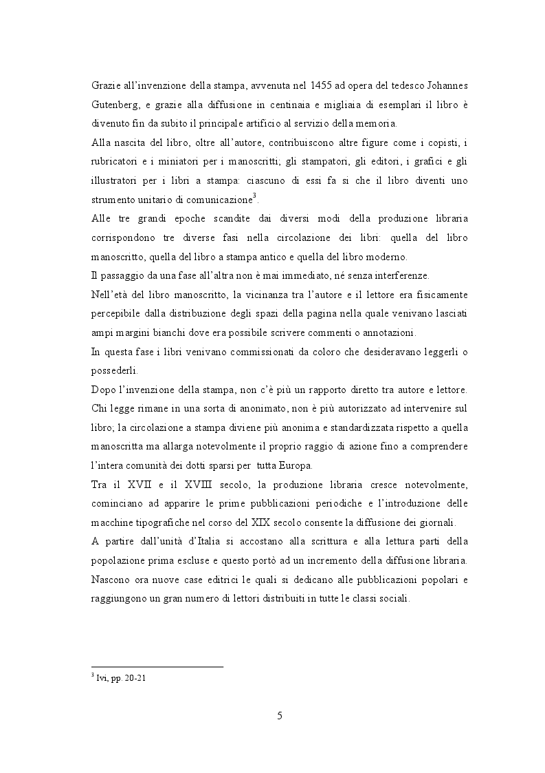 Anteprima della tesi: Biblioteche carcerarie tra cultura e reinserimento: la biblioteca della casa circondariale di Lecco, Pagina 6