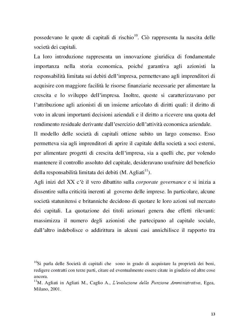 Anteprima della tesi: Struttura e modelli della corporate governance nelle società quotate: il ruolo degli amministratori indipendenti, Pagina 10
