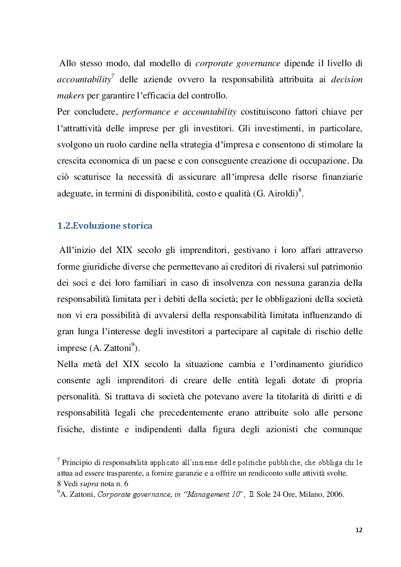 Anteprima della tesi: Struttura e modelli della corporate governance nelle società quotate: il ruolo degli amministratori indipendenti, Pagina 9