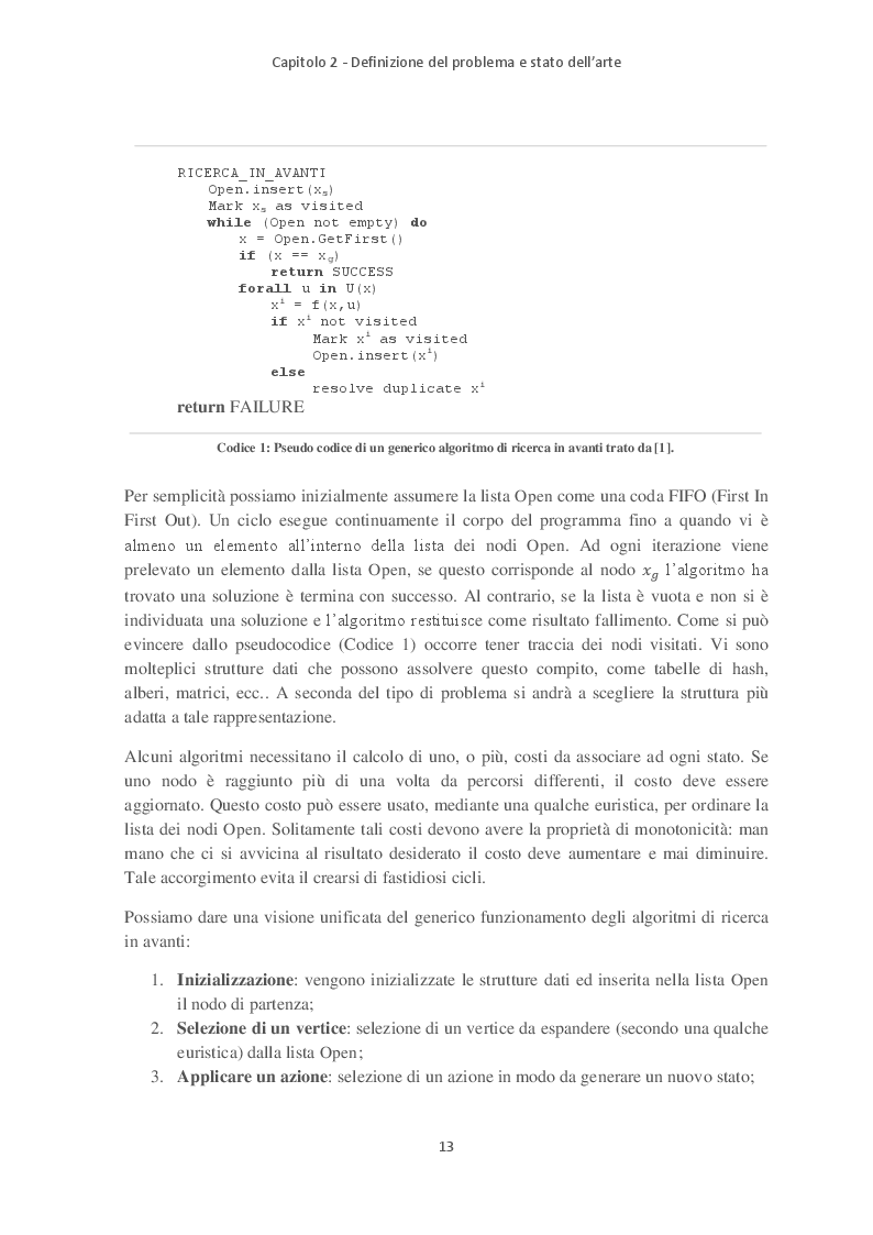 Estratto dalla tesi: Path Planning e Sliding Autonomy per robotica mobile in applicazioni spaziali