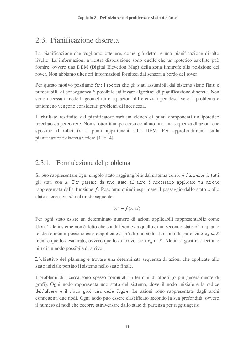 Anteprima della tesi: Path Planning e Sliding Autonomy per robotica mobile in applicazioni spaziali, Pagina 3