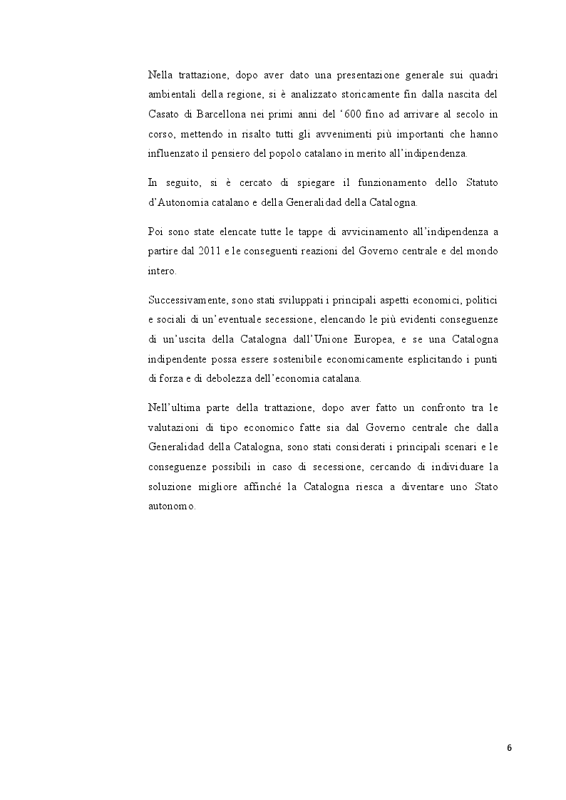 Anteprima della tesi: Catalogna: indipendenza possibile o sogno irrealizzabile?, Pagina 3