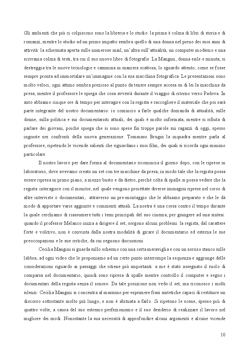 Anteprima della tesi: L'immanenza dell'immagine nell'opera documentaria della regista Cecilia Mangini, Pagina 4