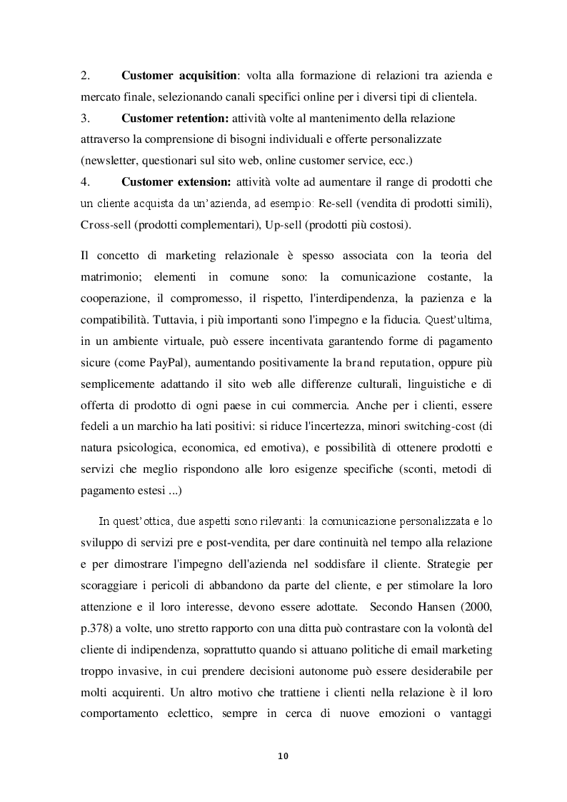 Estratto dalla tesi: E-LOYALTY - La fedeltà del cliente nelle attività di web marketing e la personalizzazione come FCDS. Case Study: Aziende cosmetiche made in Italy