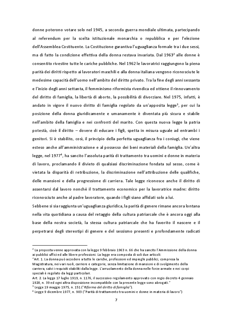 Anteprima della tesi: Gli stereotipi di genere nel mondo delle bambine, Pagina 6