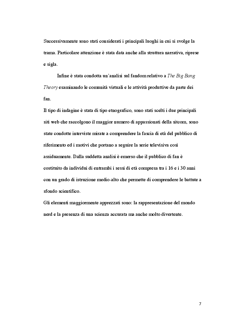 Anteprima della tesi: Il culto televisivo e il fenomeno del fandom. Il caso di The Big Bang Theory., Pagina 4