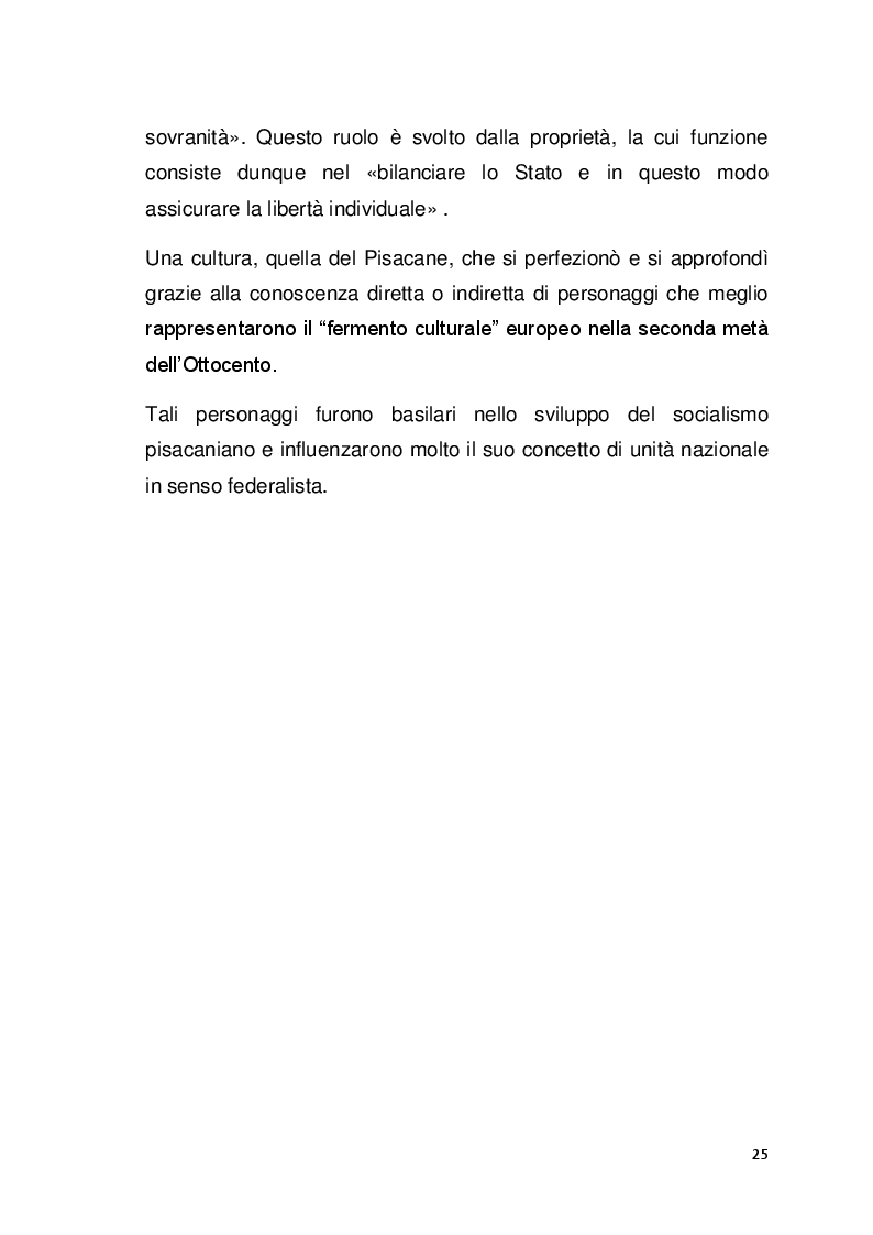 Anteprima della tesi: Il pensiero politico di Carlo Pisacane, Pagina 6