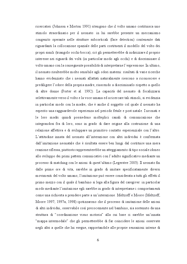 Anteprima della tesi: Depressione post partum materna e paterna : esiti sullo sviluppo emotivo-adattivo del bambino., Pagina 5