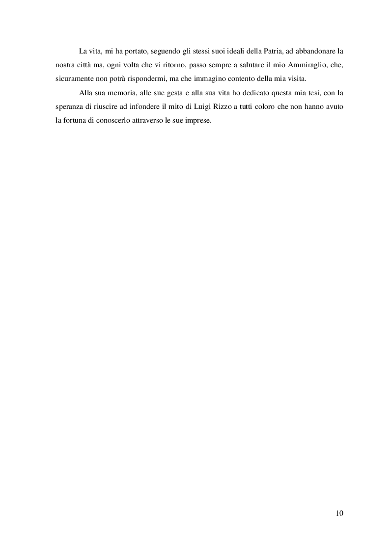 Anteprima della tesi: “La Grande Guerra: la vita e le imprese dell'Ammiraglio Luigi Rizzo'', Pagina 5