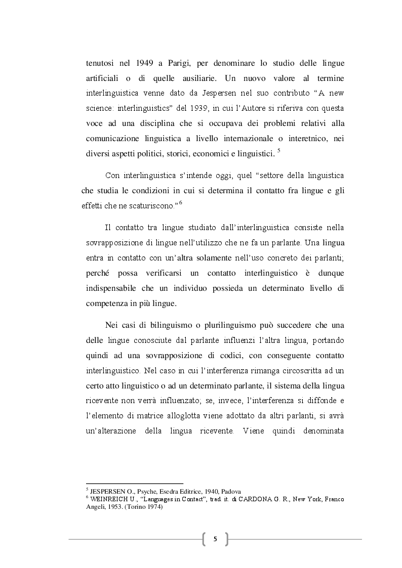 Anteprima della tesi: Gli anglicismi nella lingua italiana, Pagina 6