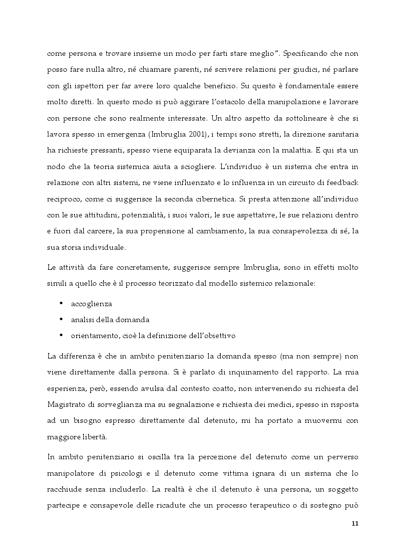 Anteprima della tesi: L'intervento in ambito penitenziario: una sfida per il terapeuta sistemico relazionale, Pagina 3