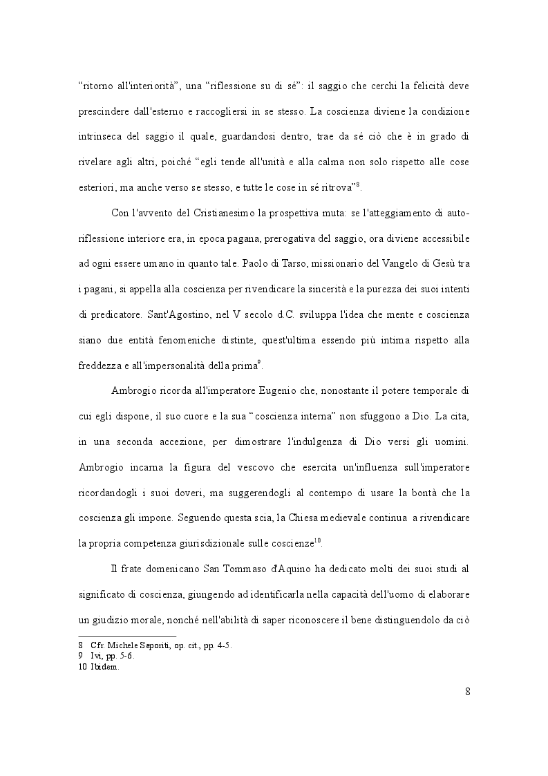 Anteprima della tesi: Dalla leva militare all'aborto. Profili teorici e problemi applicativi del diritto l'obiezione di coscienza, Pagina 9