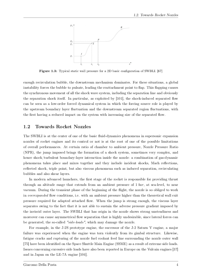 Anteprima della tesi: Detached-Eddy Simulation of Shock Wave/Boundary-Layer Interactions in a Planar Transonic Nozzle, Pagina 5