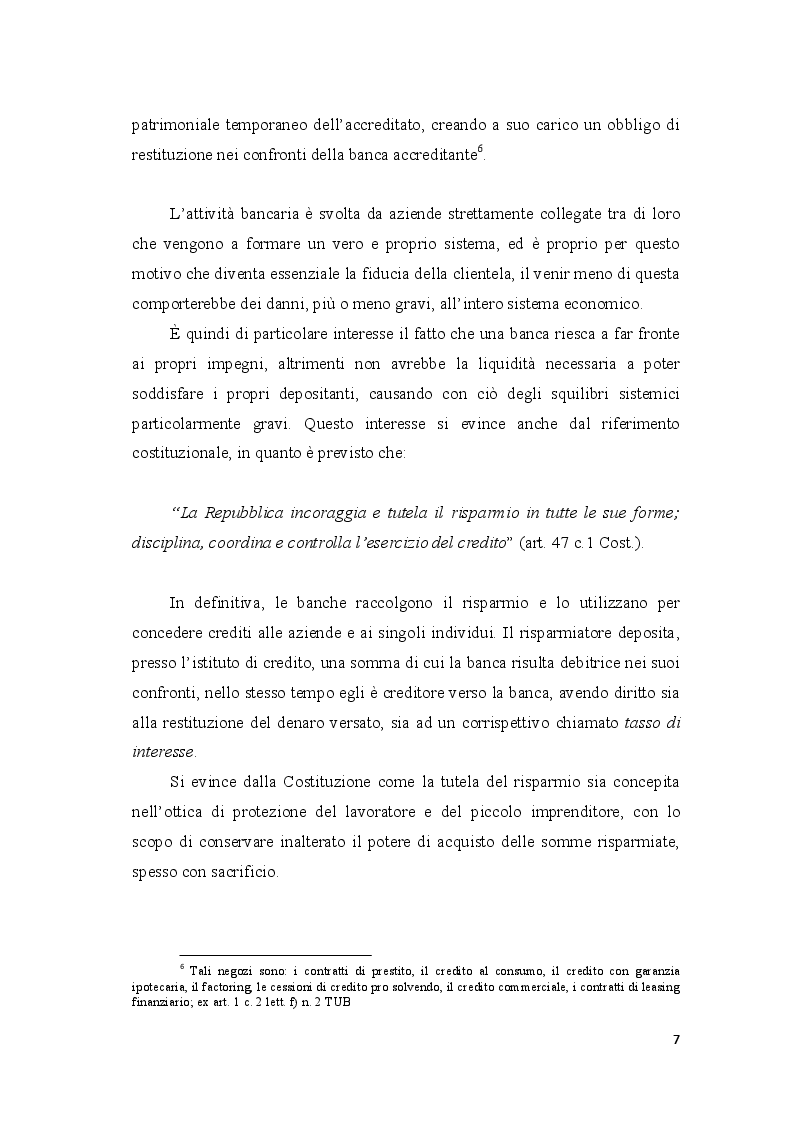 Anteprima della tesi: Le crisi bancarie in Italia - Il caso Monte dei Paschi di Siena, Pagina 7