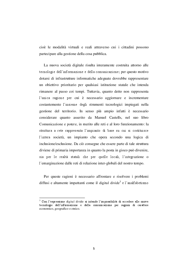 Anteprima della tesi: La nuova governance digitale. Come cambiano le politiche territoriali nell'era del web 2.0., Pagina 4