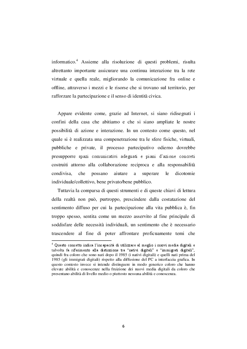 Anteprima della tesi: La nuova governance digitale. Come cambiano le politiche territoriali nell'era del web 2.0., Pagina 5