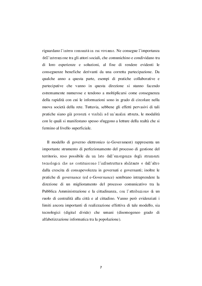 Anteprima della tesi: La nuova governance digitale. Come cambiano le politiche territoriali nell'era del web 2.0., Pagina 6