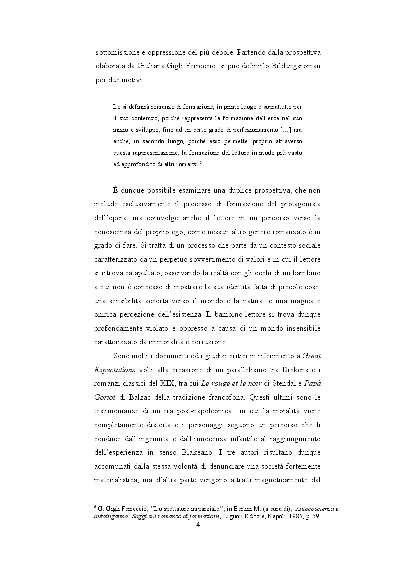 Anteprima della tesi: Le riscritture del romanzo di "Dickens Grandi Speranze: Mister Pip e Jack Maggs", Pagina 4