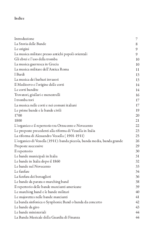 Indice della tesi: La storia delle bande, Pagina 1