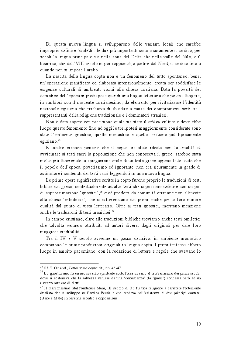 Estratto dalla tesi: La demonologia di Shenute